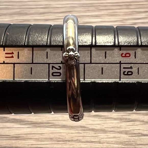 Barbara Bixby Ring Sterling Silver & 18k Yellow Gold Flower Pearl Ring, Size 10 - Picture 10 of 11